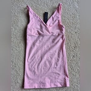 NWT Theory Light Pink Rosita B Tubular Stretch Jersey Tank Top - One Size